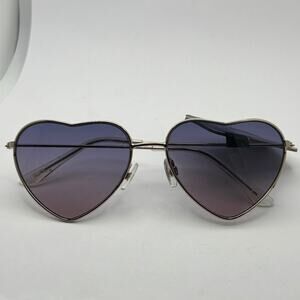 Retro Silver Heart Sunglasses